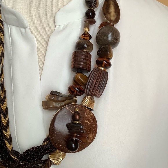 VINTAGE Designer Lucille Gauthier Statement Necklace - Picture 3 of 15